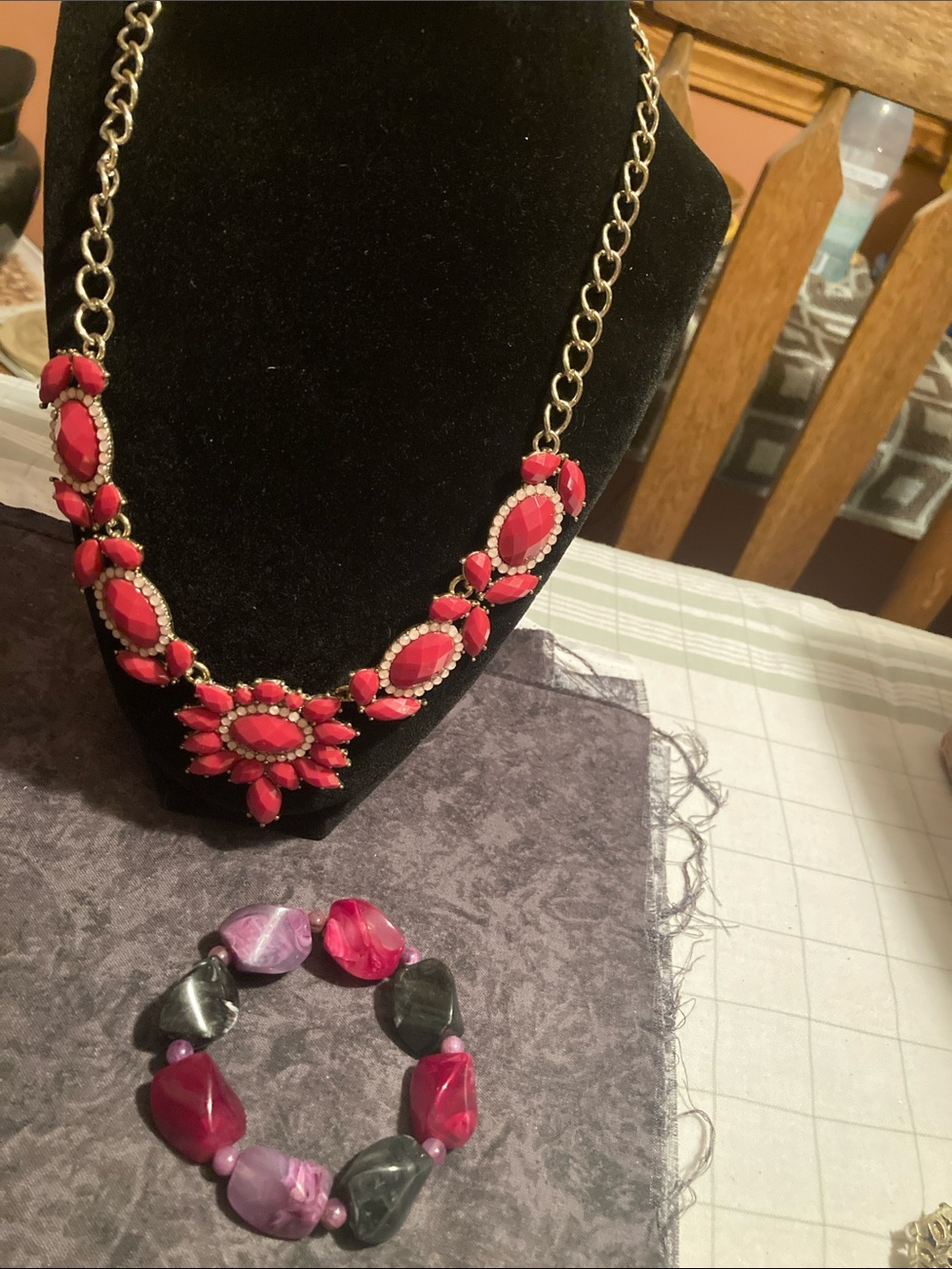 Colorful Statement & Bracelet Jewelry Bundle